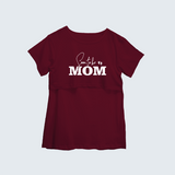 "Soon To Be Mom "- Comfort Fit Maternity T-shirt With Prints - MAROON - XS XS(Chest 32")