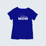 "Soon To Be Mom "- Comfort Fit Maternity T-shirt With Prints - ROYAL BLUE - XS XS(Chest 32")