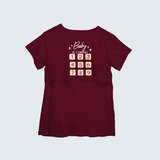 "Baby Is Coming"- Printed Maternity T-shirt - MAROON - XS XS(Chest 32")