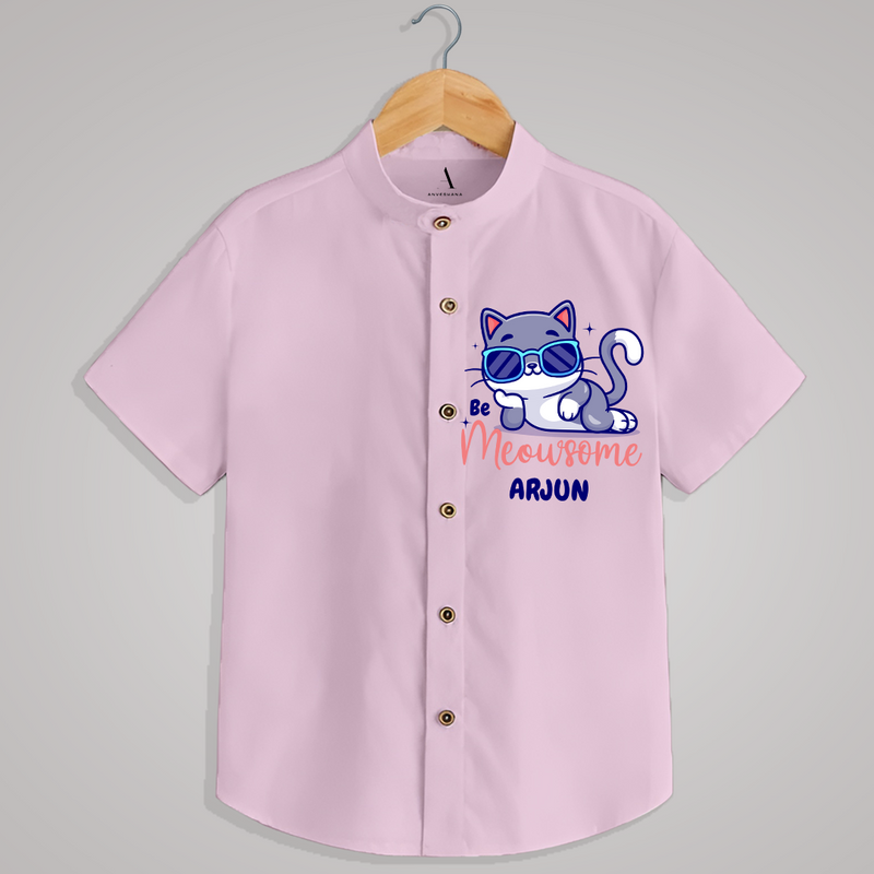 "MEOWSOME" - Quirky Casual shirt with customised name