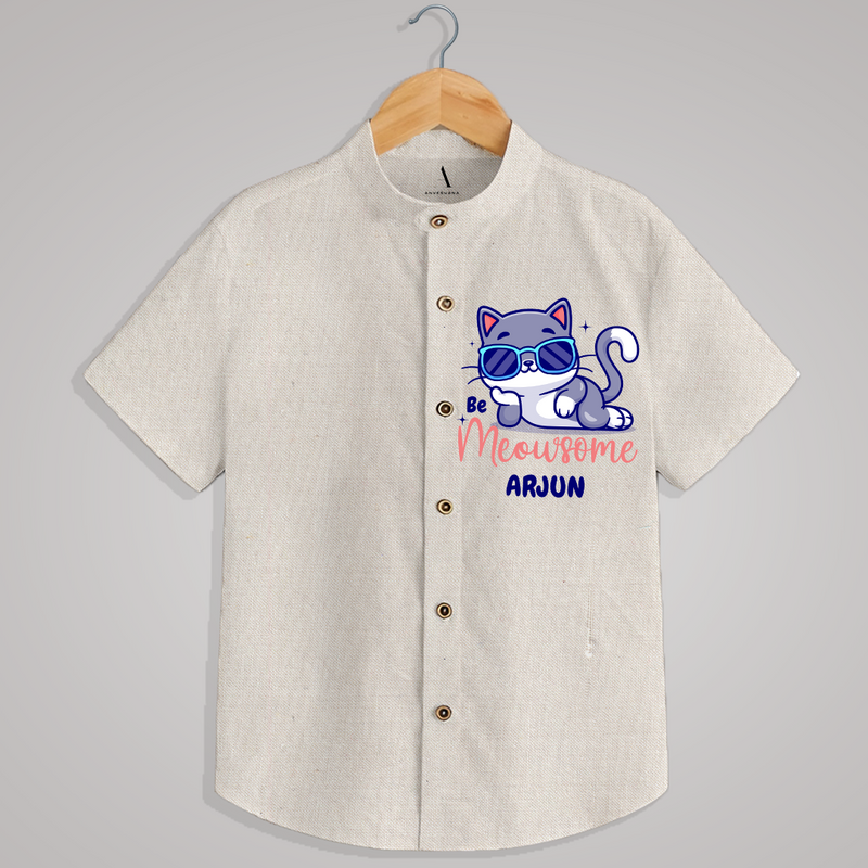 "MEOWSOME" - Quirky Casual shirt with customised name