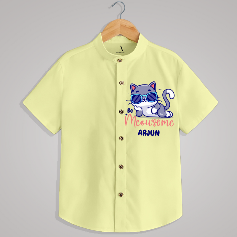 "MEOWSOME" - Quirky Casual shirt with customised name