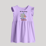 100 Days of Being Mom’s Favorite Baby Frock | Custom Baby Frock for 100 Days - LILAC - 0 - 3 Months Old (Chest 17")