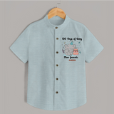 100 Days of Being Mom’s Favorite Shirt | Custom Baby Shirt for 100 Days - ARCTIC BLUE - 0 - 6 Months Old (Chest 23")