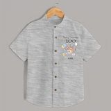 Today I Turned 100 Shirt | Custom Baby Shirt for 100 Days Celebration - GREY - 0 - 6 Months Old (Chest 23")