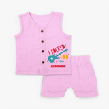 I Rocked 100 Days Jabla Set | Custom Baby Jabla Set for 100 Days Celebration - BABY PINK - 0 - 3 Months Old (Chest 9.8")