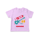 I Rocked 100 Days T-Shirt | Custom Baby T-Shirt for 100 Days Celebration - LILAC - 0-5 Months Old (Chest 17")