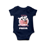 Amazing 200 Days Romper | Custom Baby Romper for 200 Days Celebration - NAVY BLUE - New Born (Chest 14")