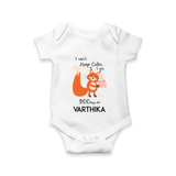 I Can’t Keep Calm I Am 200 Days Old Romper | Personalized Baby Romper for 200 Days - WHITE - New Born (Chest 14")