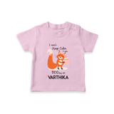 I Can’t Keep Calm I Am 200 Days Old T-Shirt | Personalized Baby T-Shirt for 200 Days - BABY PINK - 0-5 Months Old (Chest 17")