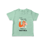 I Can’t Keep Calm I Am 200 Days Old T-Shirt | Personalized Baby T-Shirt for 200 Days - MINT GREEN - 0-5 Months Old (Chest 17")