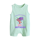Successfully Completed 200 Days Romper Suit | Personalized Baby Romper Suit for 200 Days - MINT GREEN - 0 - 5 Months Old (Chest 18")