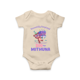 Successfully Completed 200 Days Romper | Personalized Baby Romper for 200 Days - IVORY - New Born (Chest 14")