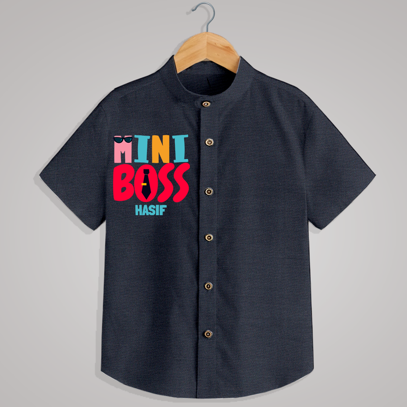 "Mini boss" - Quirky Casual shirt with customised name