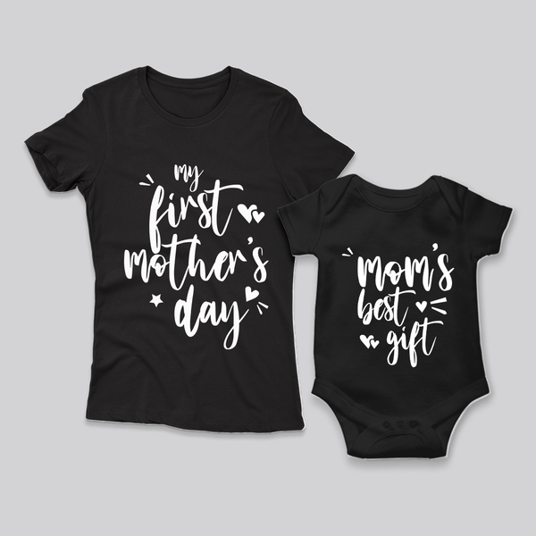 Twinning With Love - Mother's Day Special Combo T-Shirt With Romper