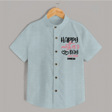 Happy Mother's Day - Celebration With Our Customized Shirt With Name - ARCTIC BLUE - 0 - 6 Months Old (Chest 23")
