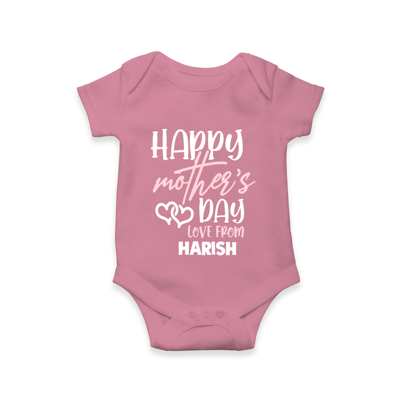 Happy Mother's Day - Celebration With Our Customized Romper With Name - ONION - 0 - 3 Months Old (Chest 16")