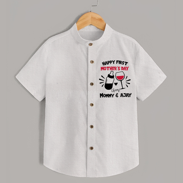 Happy Mother's Day - A Day of Joy & Blessings With Our Customized Shirt With Name - WHITE - 0 - 6 Months Old (Chest 23")
