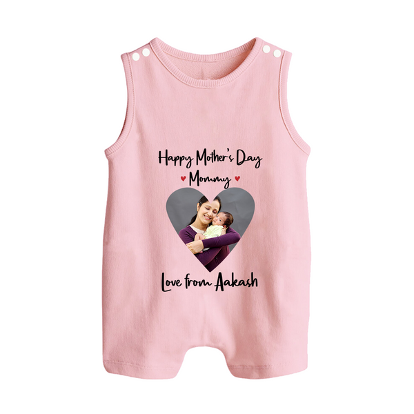 Happy Mother's Day - In Traditional Style With Our Customized Romper Suit With Name - BABY PINK - 0 - 5 Months Old (Chest 18")