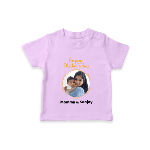 Happy Mother's Day - A New Beginning With Our Customized Tshirt With Name - LILAC - 0-5 Months Old (Chest 17")