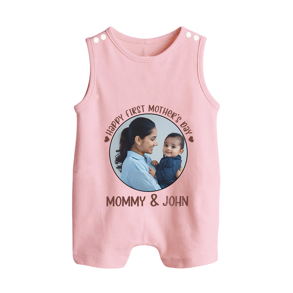 Happy Mother's Day - Mom's Little Joy With Our Customized Romper Suit With Name - BABY PINK - 0 - 5 Months Old (Chest 18")