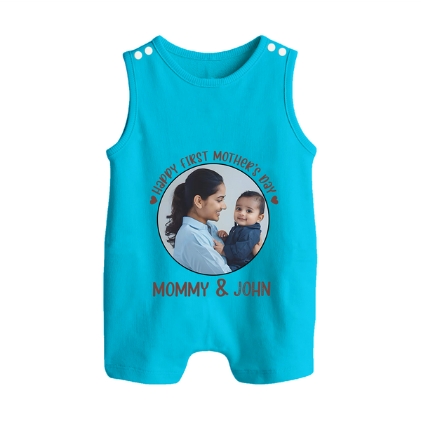 Happy Mother's Day - Mom's Little Joy With Our Customized Romper Suit With Name - ROYAL BLUE - 0 - 5 Months Old (Chest 18")
