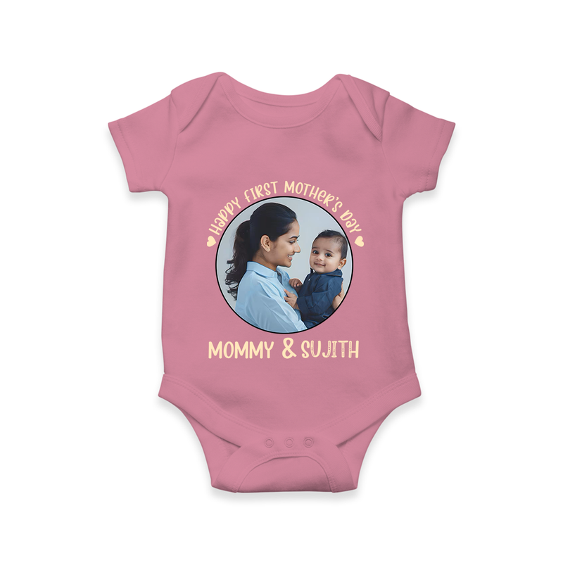 Happy Mother's Day - Mom's Little Joy With Our Customized Romper With Name - ONION - 0 - 3 Months Old (Chest 16")