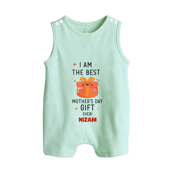 Happy Mother's Day - A Sweet Memory With Our Customized Romper Suit With Name - MINT GREEN - 0 - 5 Months Old (Chest 18")