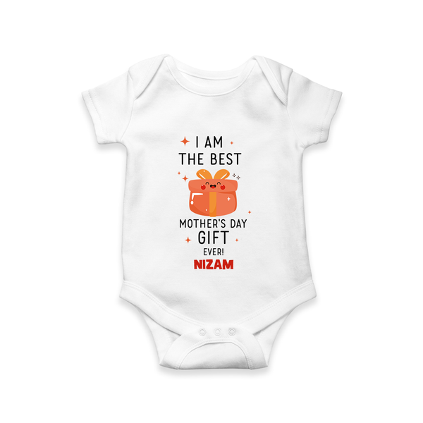 Happy Mother's Day - A Sweet Memory With Our Customized Romper With Name - WHITE - 0 - 3 Months Old (Chest 16")
