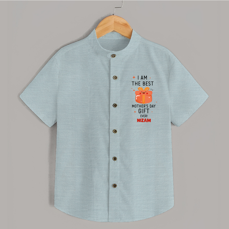 Happy Mother's Day - A Sweet Memory With Our Customized Shirt With Name - ARCTIC BLUE - 0 - 6 Months Old (Chest 23")