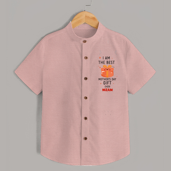 Happy Mother's Day - A Sweet Memory With Our Customized Shirt With Name - PEACH - 0 - 6 Months Old (Chest 23")