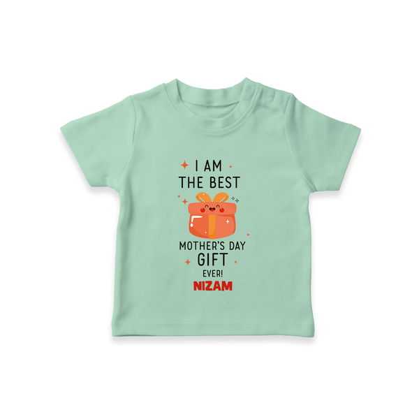 Happy Mother's Day - A Sweet Memory With Our Customized Tshirt With Name - MINT GREEN - 0-5 Months Old (Chest 17")