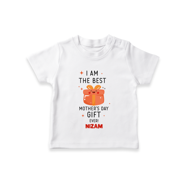 Happy Mother's Day - A Sweet Memory With Our Customized Tshirt With Name - WHITE - 0-5 Months Old (Chest 17")