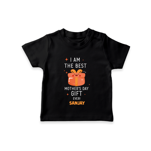 Happy Mother's Day - A Sweet Memory With Our Customized Tshirt With Name - BLACK - 0-5 Months Old (Chest 17")