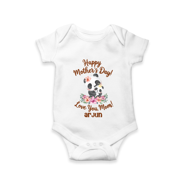 Happy Mother's Day - A Bond Like No Other With Our Customized Romper With Name - WHITE - 0 - 3 Months Old (Chest 16")