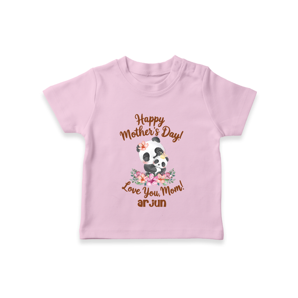 Happy Mother's Day - A Bond Like No Other With Our Customized Tshirt With Name - BABY PINK - 0-5 Months Old (Chest 17")