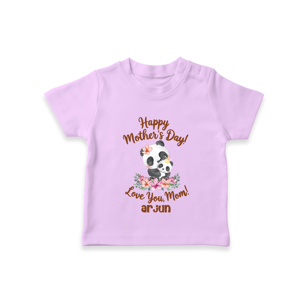 Happy Mother's Day - A Bond Like No Other With Our Customized Tshirt With Name - LILAC - 0-5 Months Old (Chest 17")