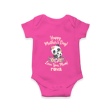 Happy Mother's Day - A Bond Like No Other With Our Customized Romper With Name - HOT PINK - 0 - 3 Months Old (Chest 16")