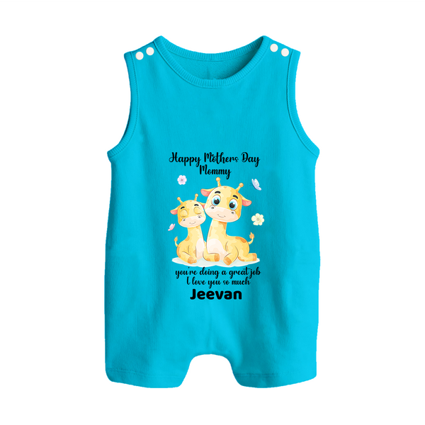 Happy Mother's Day - Full of Love & Warmth With Our Customized Romper Suit With Name - ROYAL BLUE - 0 - 5 Months Old (Chest 18")