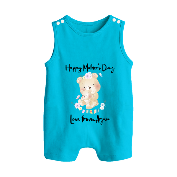 Happy Mother's Day - Little Hands, Big Love With Our Customized Romper Suit With Name - ROYAL BLUE - 0 - 5 Months Old (Chest 18")