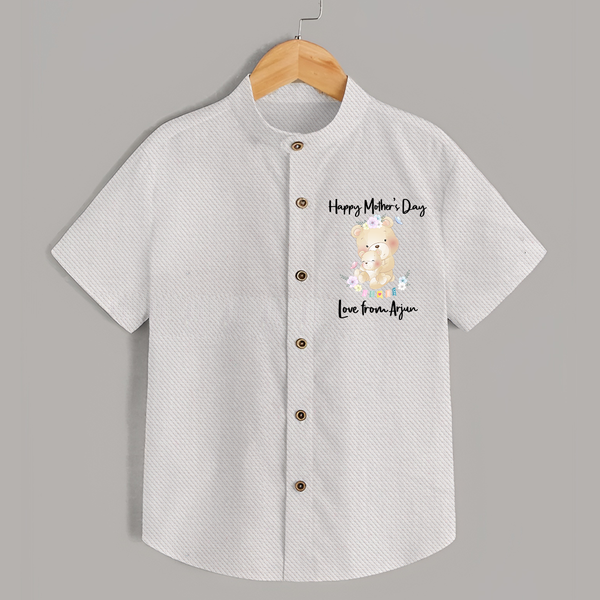 Happy Mother's Day - Little Hands, Big Love With Our Customized Shirt With Name - WHITE - 0 - 6 Months Old (Chest 23")