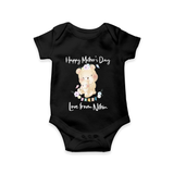 Happy Mother's Day - Little Hands, Big Love With Our Customized Romper With Name - BLACK - 0 - 3 Months Old (Chest 16")