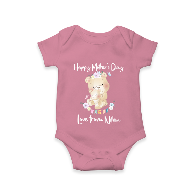 Happy Mother's Day - Little Hands, Big Love With Our Customized Romper With Name - ONION - 0 - 3 Months Old (Chest 16")