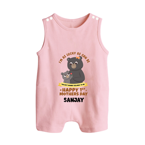 Happy Mother's Day - Celebrating Mom Moments With Our Customized Romper Suit With Name - BABY PINK - 0 - 5 Months Old (Chest 18")