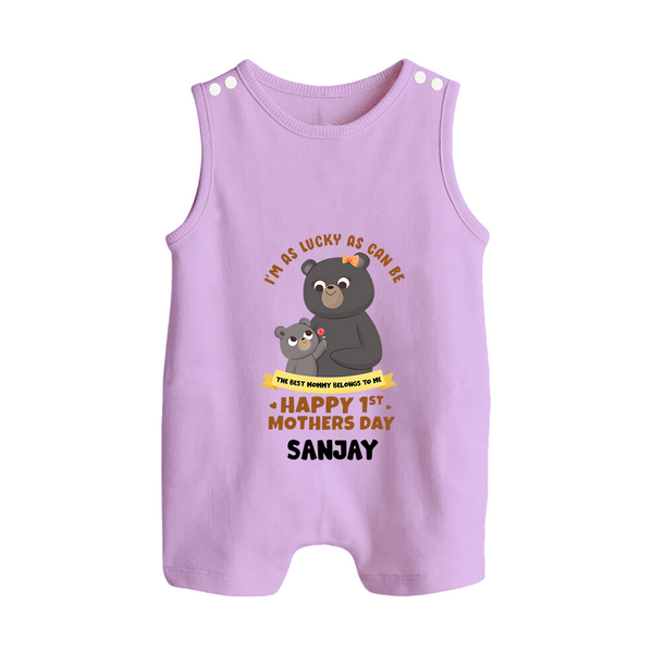 Happy Mother's Day - Celebrating Mom Moments With Our Customized Romper Suit With Name - LILAC - 0 - 5 Months Old (Chest 18")