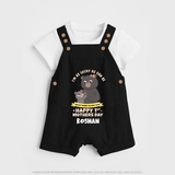 Happy Mother's Day - Celebrating Mom Moments With Our Customized Dungaree Set With Name - BLACK - 0 - 5 Months Old (Chest 18")