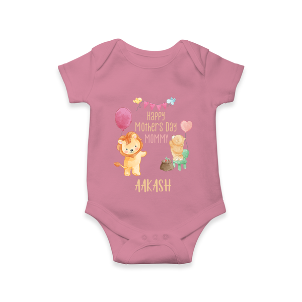 Happy Mother's Day - Full of Hugs & Giggles With Our Customized Romper With Name - ONION - 0 - 3 Months Old (Chest 16")