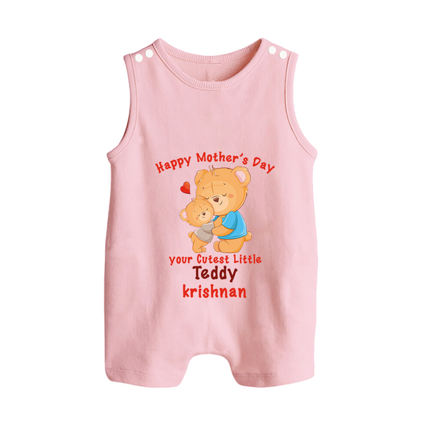 Happy Mother's Day - Cutest Gift To Mom With Our Customized Romper Suit With Name - BABY PINK - 0 - 5 Months Old (Chest 18")