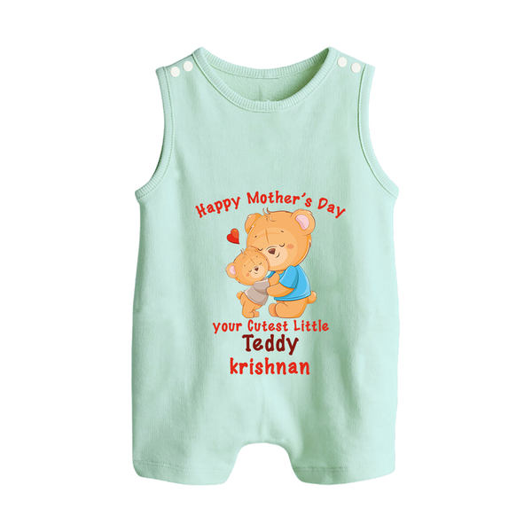 Happy Mother's Day - Cutest Gift To Mom With Our Customized Romper Suit With Name - MINT GREEN - 0 - 5 Months Old (Chest 18")