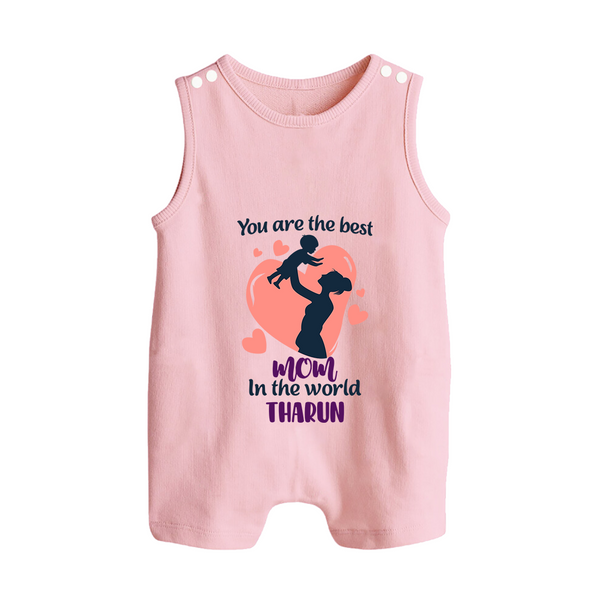 Happy Mother's Day - Blessed To Be Yours With Our Customized Romper Suit With Name - BABY PINK - 0 - 5 Months Old (Chest 18")